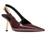 SAINT LAURENT LEE SLINGBACK PUMPS IN PATENT LEATHER