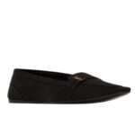 SAINT LAURENT POPPY BALLERINAS IN SATIN CREPE