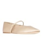 SAINT LAURENT GIO BALLET FLATS IN SATIN CREPE