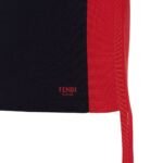 FENDI DRESS BLUE WOOL AND VISCOSE
