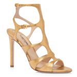 TOM FORD LAMINATED PRINTED LIZARD PARADIS SANDAL