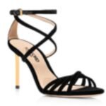 TOM FORD VELVET IDA SANDAL BLACK