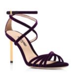 TOM FORD VELVET IDA SANDAL PURPLE