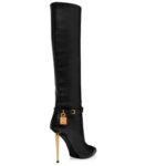 TOM FORD LEATHER PADLOCK BOOT