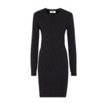 FENDI DRESS BLACK VISCOSE