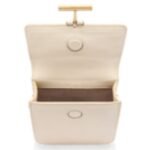 TOM FORD GRAIN LEATHER TARA MINI BAG ON STRAP CREAM