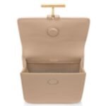 TOM FORD GRAIN LEATHER TARA MINI BAG ON STRAP LIGHT BEIGE