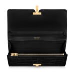 TOM FORD SHINY STAMPED CROCODILE LEATHER WALLIS WALLET ON STRAP
