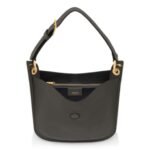 TOM FORD GRAIN LEATHER TARA SMALL CROSSBODY GRAPHITE