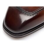 TOM FORD BURNISHED LEATHER ELKAN TWISTED BAND LOAFER MINK