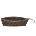 FENDI LARGE FLAT FF JACQUARD FABRIC POUCH