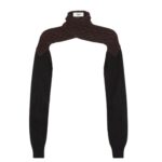 FENDI DARK PURPLE WOOL SHRUG