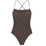 FENDI SWIMSUIT BEIGE LYCRA REVERSIBLE