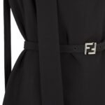FENDI DRESS BLACK CADY