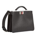 FENDI PEEKABOO ISEEU SMALL LUNAR NEW YEAR BLACK LEATHER BAG