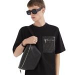 FENDI BLACK JERSEY T-SHIRT
