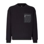 FENDI BLACK JERSEY SWEATSHIRT