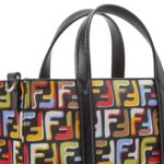 FENDI FF SHOPPING BAG MINI LUNAR NEW YEAR FABRIC WITH MULTICOLOR