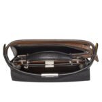 FENDI PEEKABOO ISEEU SMALL BLACK LEATHER BAG