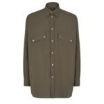 FENDI GREEN WOOL BLOUSON
