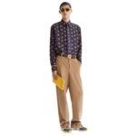 FENDI SMALL YELLOW SELLERIA POUCH WITH 312 HAND-SEWN STITCHES
