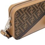 FENDI DIAGONAL CAMERA CASE FF CANVAS BAG