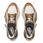 FENDI FLOW SNEAKERS LEATHER LOW-TOPS