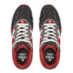 FENDI FORWARD SNEAKERS MESH AND LEATHER LOW-TOPS