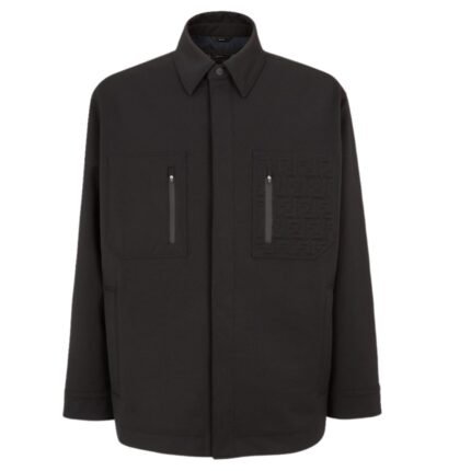 FENDI SKI BLACK FABRIC JACKET