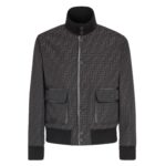 FENDI BLOUSON FF JACQUARD FABRIC JACKET