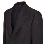 FENDI JACKET BLACK WOOL BLAZER WITH SEQUINS
