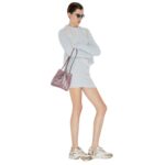 FENDI FF CASHMERE AND WOOL MINI SKIRT