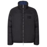 FENDI BLUE FF NYLON PUFFER JACKET