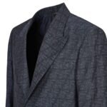 FENDI JACKET BLUE FF LABYRINTH JACQUARD BLAZER