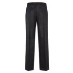 FENDI BLACK PANTS WITH METALLIC YARN