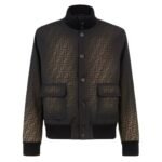 FENDI BLOUSON CANVAS FF ECLISSI JACKET