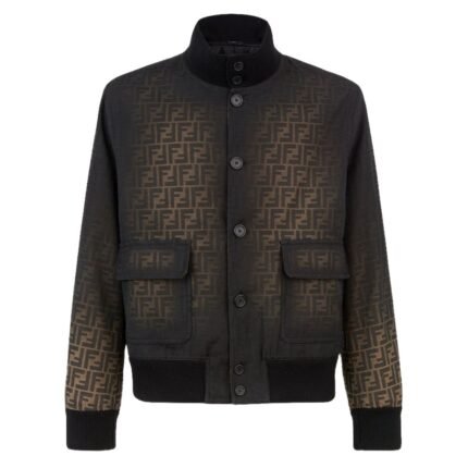 FENDI BLOUSON CANVAS FF ECLISSI JACKET