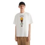 FENDI WHITE COTTON FENDILICIOUS T-SHIRT