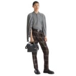 FENDI GRAY WOOL CARDIGAN