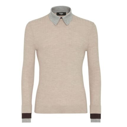 FENDI BEIGE WOOL SWEATER