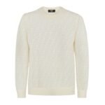 FENDI SWEATER WOOL AND FF NYLON PULLOVER