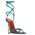 SAINT LAURENT OPYUM SANDALS IN SATIN CREPE