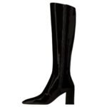 SAINT LAURENT LAUREN BOOTS IN PATENT LEATHER
