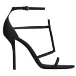 SAINT LAURENT CASSANDRA SANDALS IN SMOOTH LEATHER