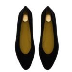 SAINT LAURENT GIO BALLET FLATS IN VELVET