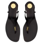 SAINT LAURENT CASSANDRA SANDALS IN SMOOTH LEATHER