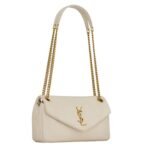 SAINT LAURENT CALYPSO SMALL IN PLUNGED LAMBSKIN