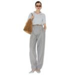 FENDI MICRO CHECK WOOL PANTS