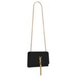 SAINT LAURENT KATE MEDIUM TASSEL IN GRAIN DE POUDRE EMBOSSED LEATHER