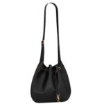 SAINT LAURENT PARIS VII LARGE FLAT HOBO BAG IN SMOOTH LEATHER